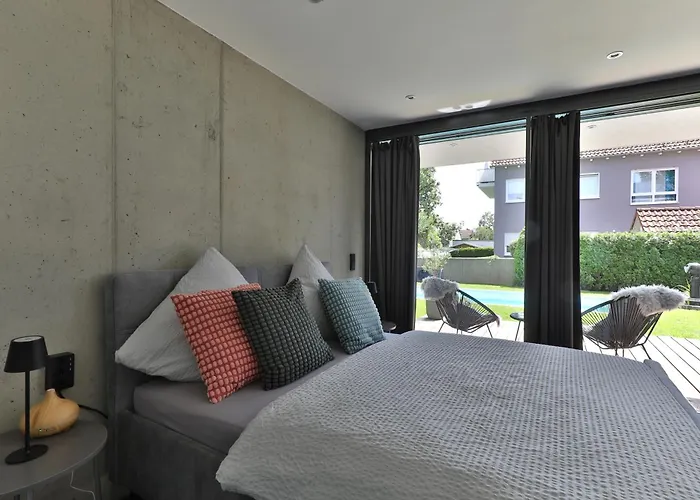 Modernes Studio-apartment - Gartenblick *