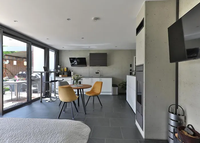 Modernes Studio-apartment - Gartenblick Apartament